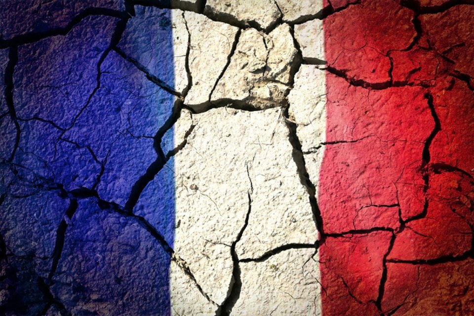Droge Franse wijngaard na de zomer van 2026